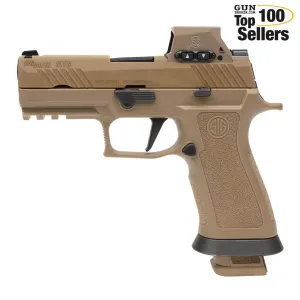 SIG SAUER M18X 9mm 3.9in 3x 21rd Mags Coyote Tan Pistol (M18X-9-RX)