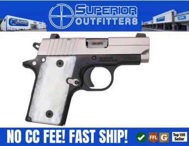SIG Sauer P238 TSS .380 ACP CA Compliant 2.7" Silver Pearlite Grips
