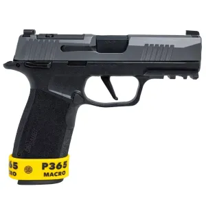 SIG SAUER P365 TACPRO XMACRO 9mm 3.7in 3x17rd/2x21rd Pistol with Savior Bag