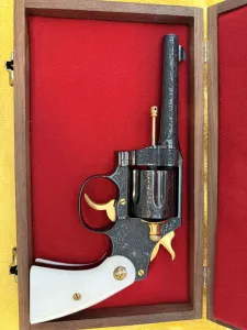 Colt New Service 357 Fully Engraved 1937 w/Colt letter/box 1000 est made