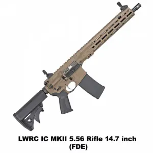 LWRC IC MKII 14.7" 5.56 NATO RIFLE FDE (ICMKIIR5CK14P)