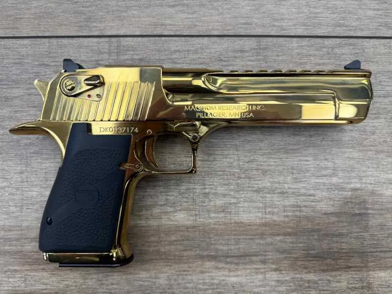 *NEW IN BOX* MAGNUM RESEARCH DESERT EAGLE GOLD for sale in Houston Texas