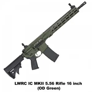 LWRC IC MKII 16" 5.56 NATO RIFLE OD GREEN (ICMKIIR5ODG16)