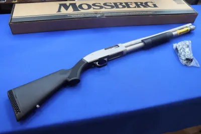 Mossberg Model 590 MARINER Shotgun 12GA 8+1 20" Silver MARINECOAT 50299 NEW