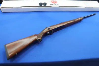 Ruger Model 77/22 Rifle 17 WSM 20" THREADED 17WSM Blued Deluxe Wood 07222