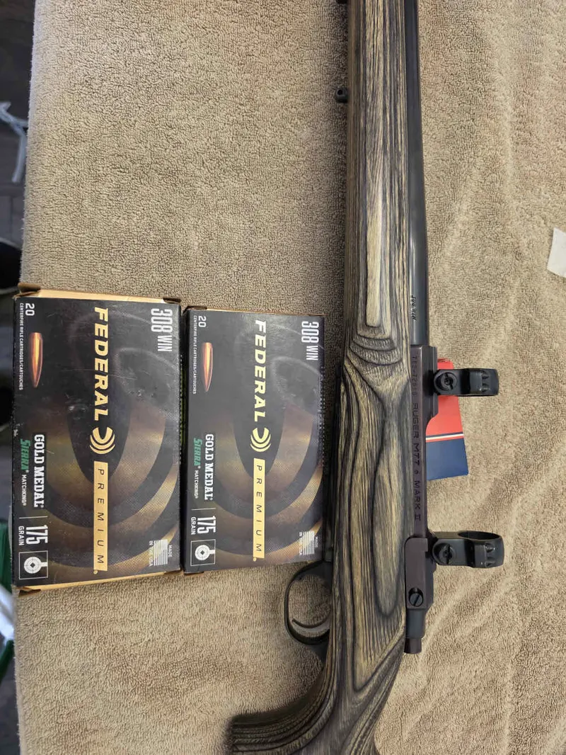 Ruger m77 Target new rings 3 lb trigger 40 OTM