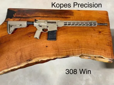 Kopes Precision .308 Win AR-10 Rifle, Flat Dark Earth FDE