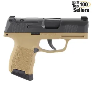SIG SAUER P365 9mm 3.1in 2x 10rd Mags Black/Coyote Pistol (365-9-CTXR3P)
