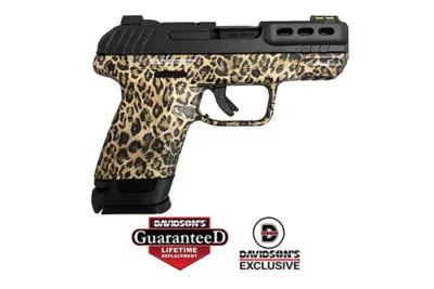 Security 380 - 380 ACP - 3.4" Barrel - 15+1 - Leopard Print Frame