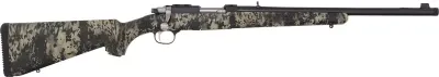 RUGER 77/357 357 MAGNUM - BLUE CAMO W/RINGS THREADED