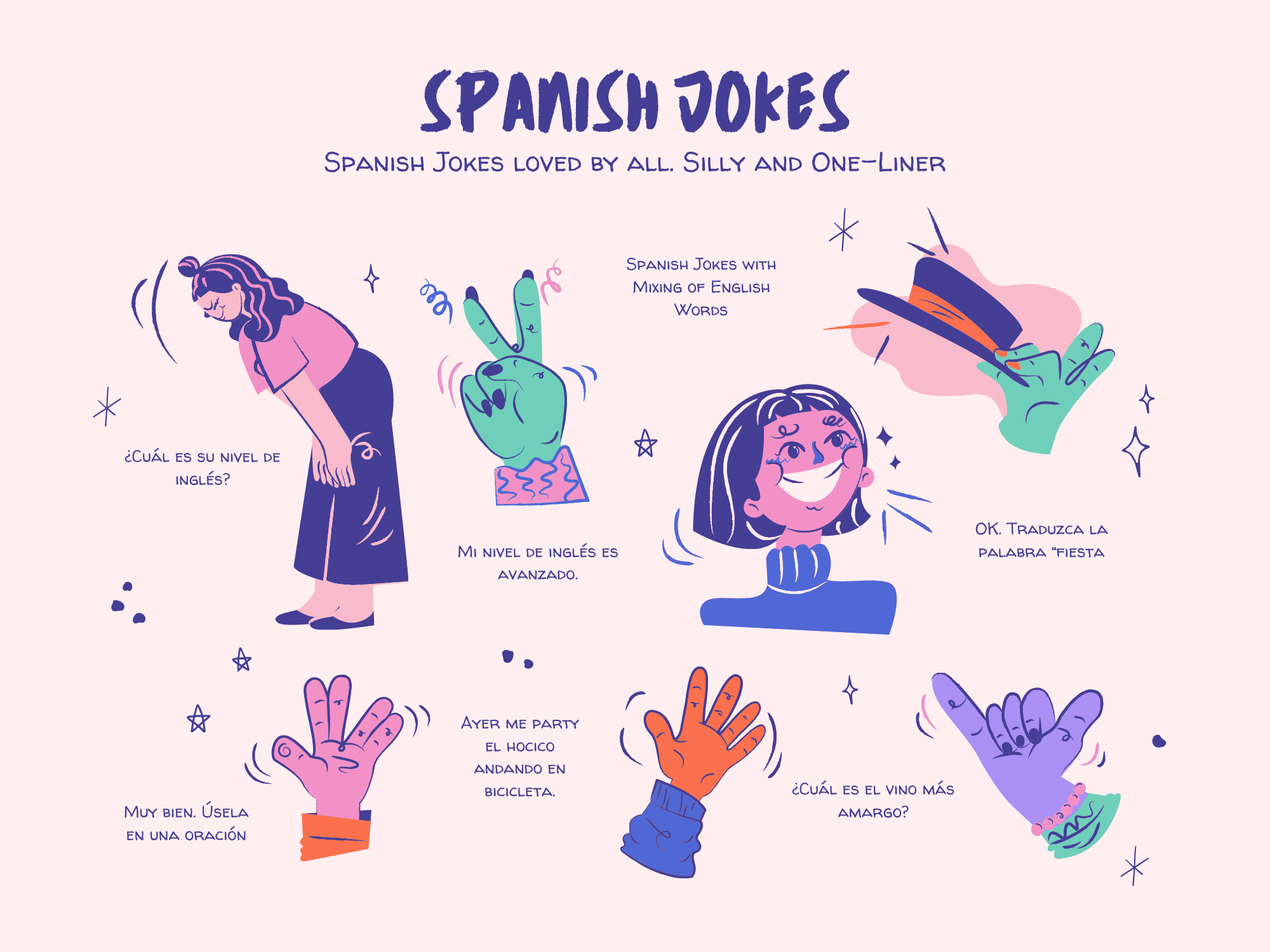 Infographics of 13 Spanish Jokes Loved By All