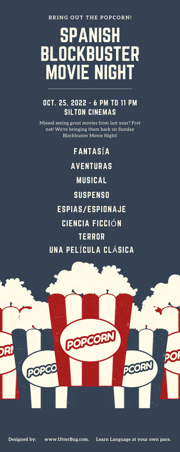 Infographics of Talk About Movies In Spanish