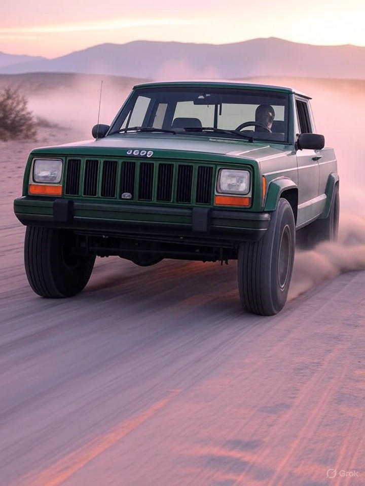 Illustration of a 1992 Jeep Comanche Regular Cab