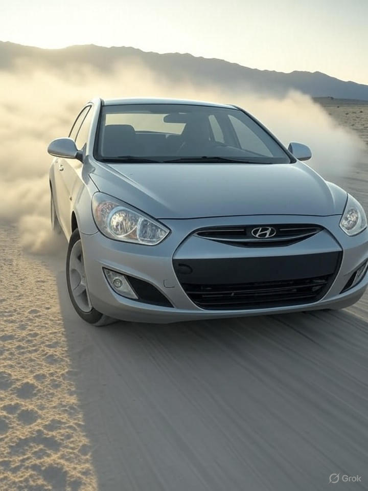 Illustration of a 2010 Hyundai Accent Accent