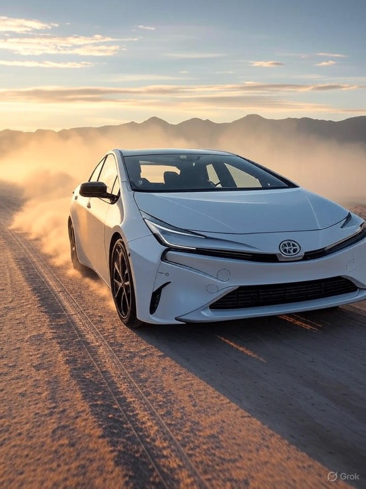 Illustration of a 2024 Toyota Prius Prime Prius Prime