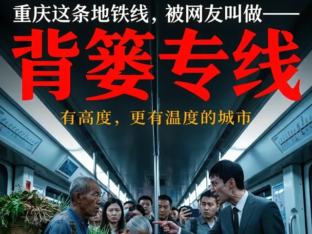 Douyin video: True Story: This Subway Line in Chongqing is Nicknamed 'Backpack Line' by Beard AIGC