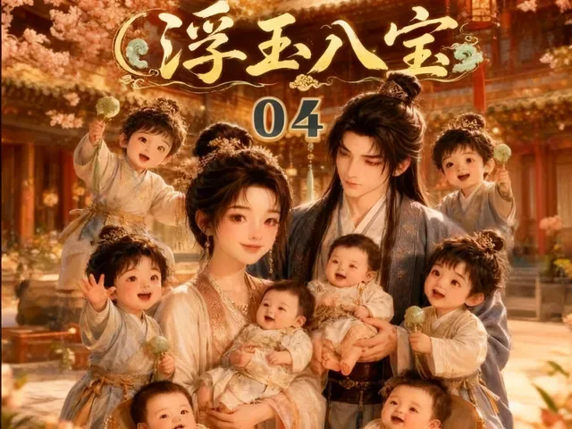 Douyin video: 《浮玉八宝》04  千金赶人反遭童子尿洗礼，宠妻狂魔携八个祖宗归京。#古言 by 半甜可乐