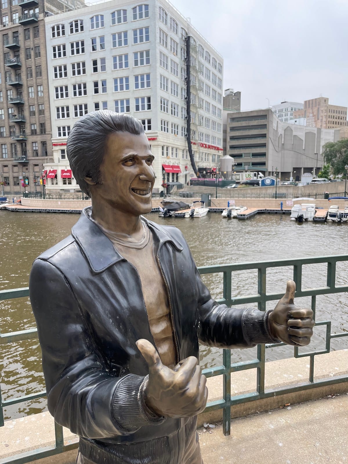 “Bronze Fonz” by Gerald P. Sawyer