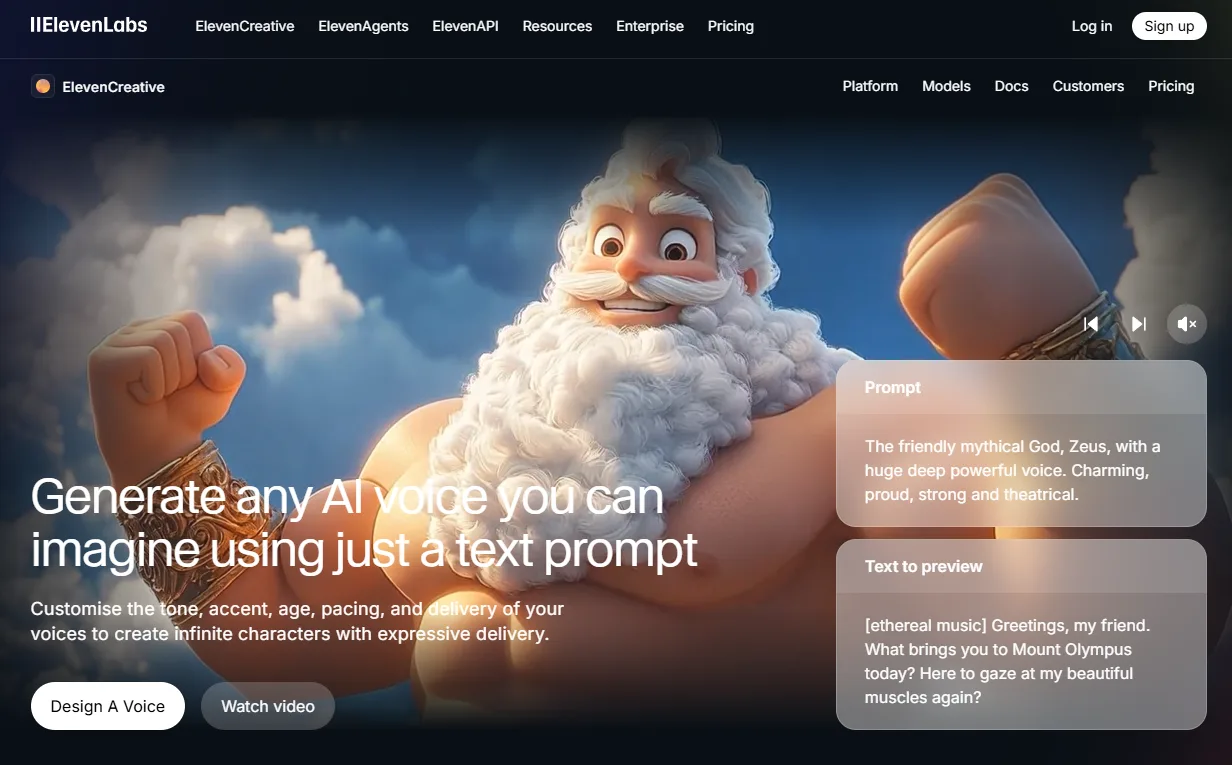 Elevelabs Voice design Elevelabs Voice design