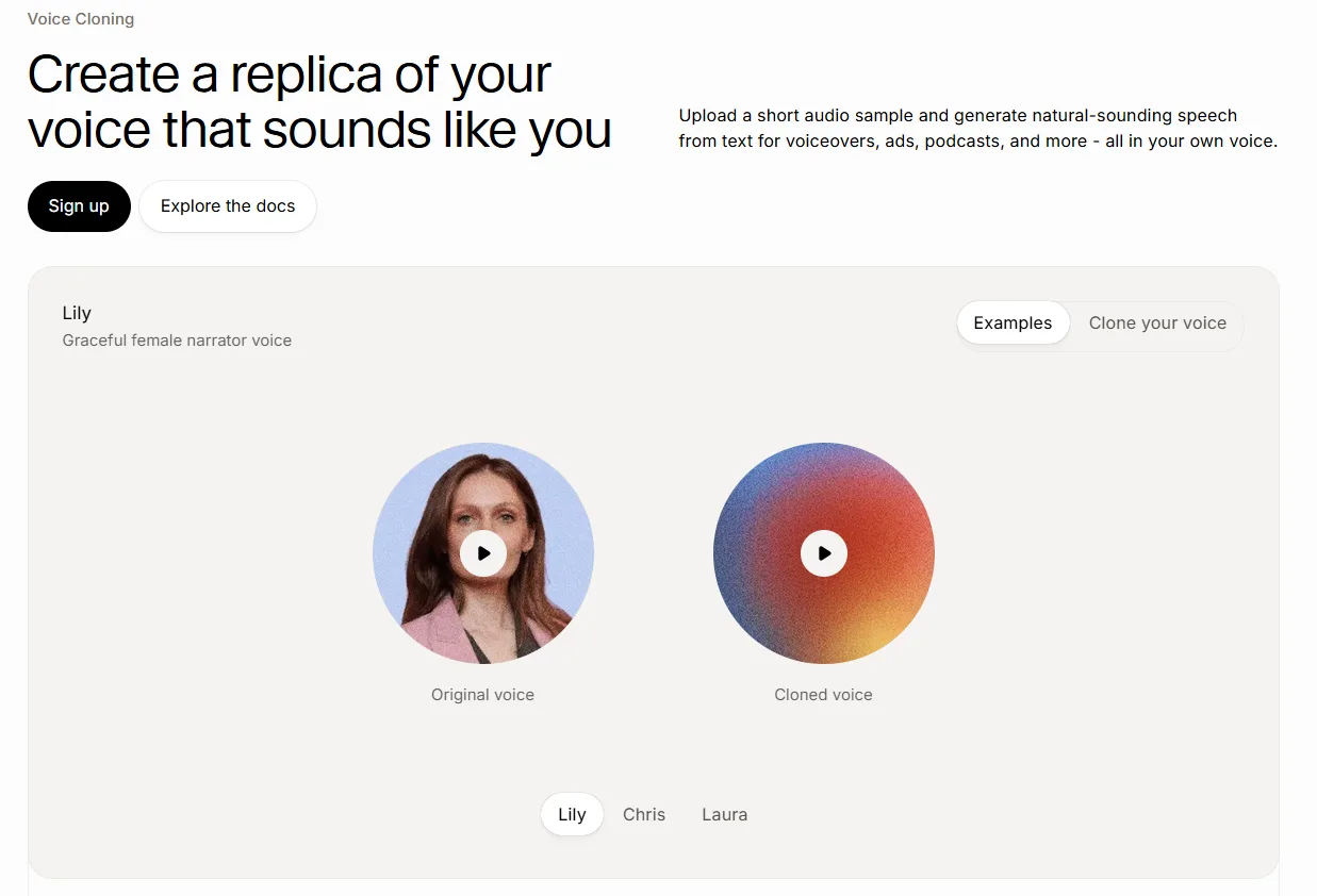 Elevenlabs voice cloning Elevenlabs voice cloning