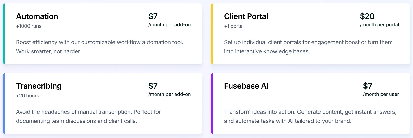 FuseBase Coupon Code pricing plan