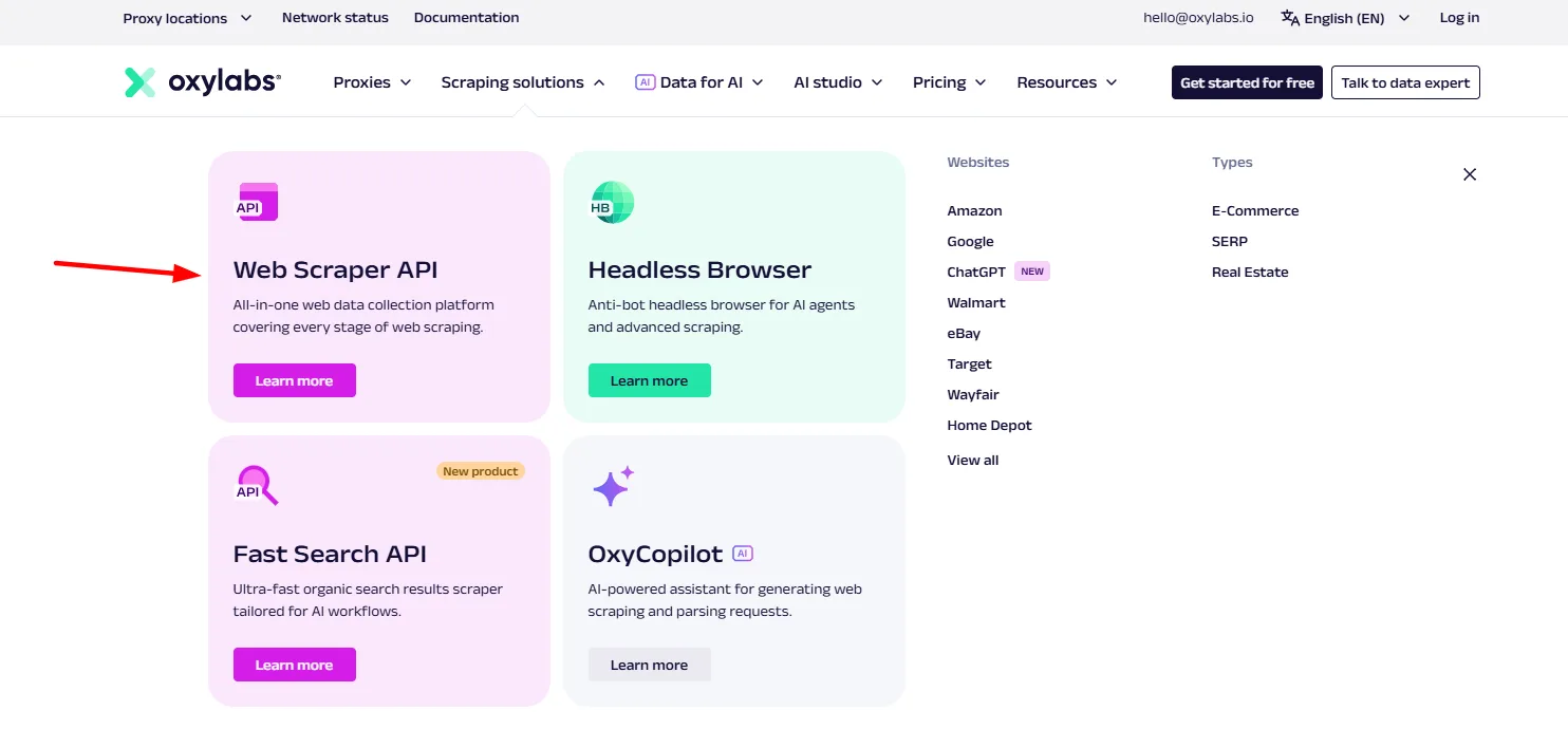 Oxylabs Coupon Code web scrapers APi
