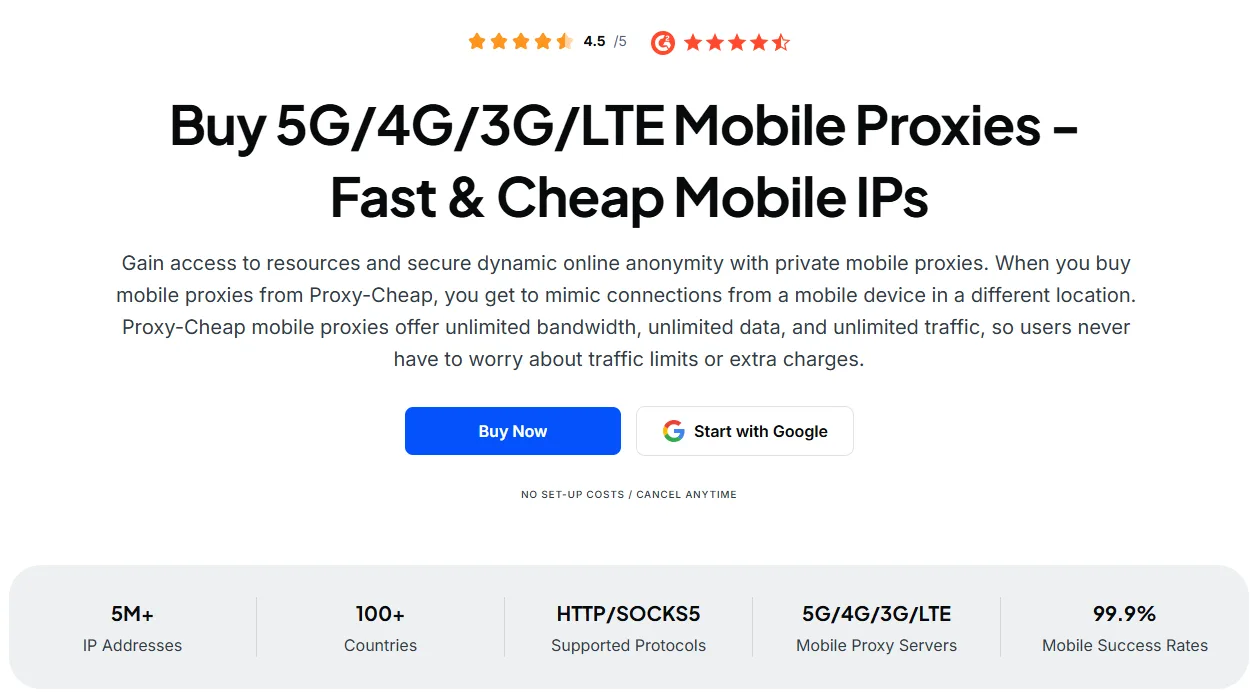 ProxyCheap Coupon Code rotating mobile