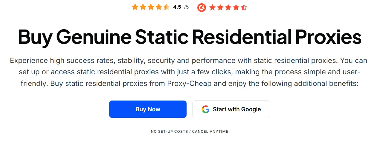ProxyCheap Coupon Code statis