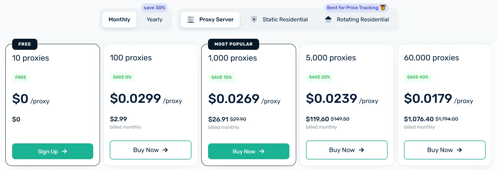 Webshare Coupon Code - price