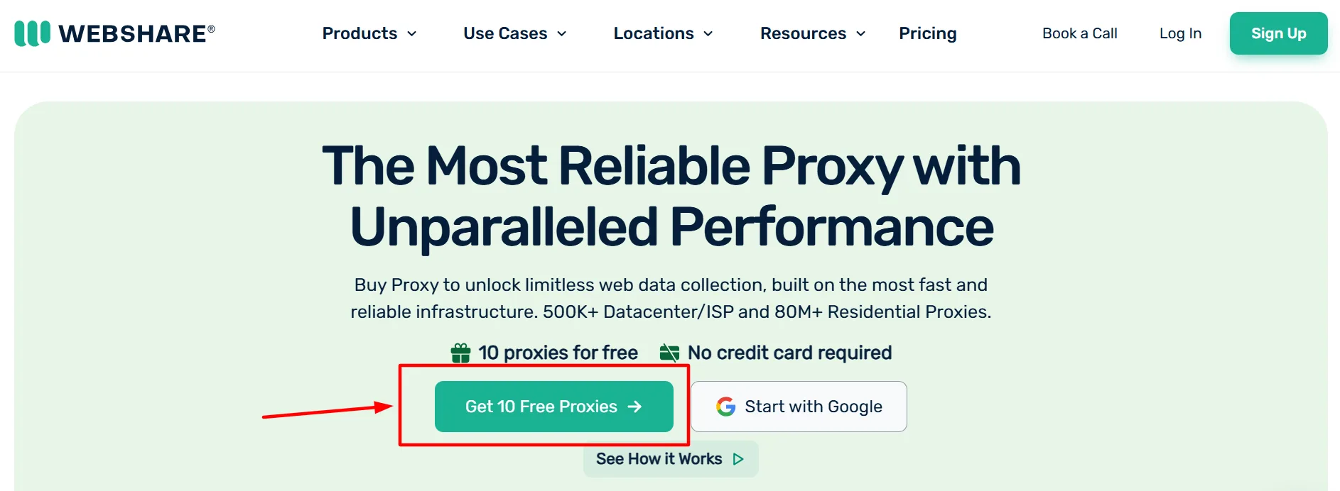 Webshare Coupon Code step 1