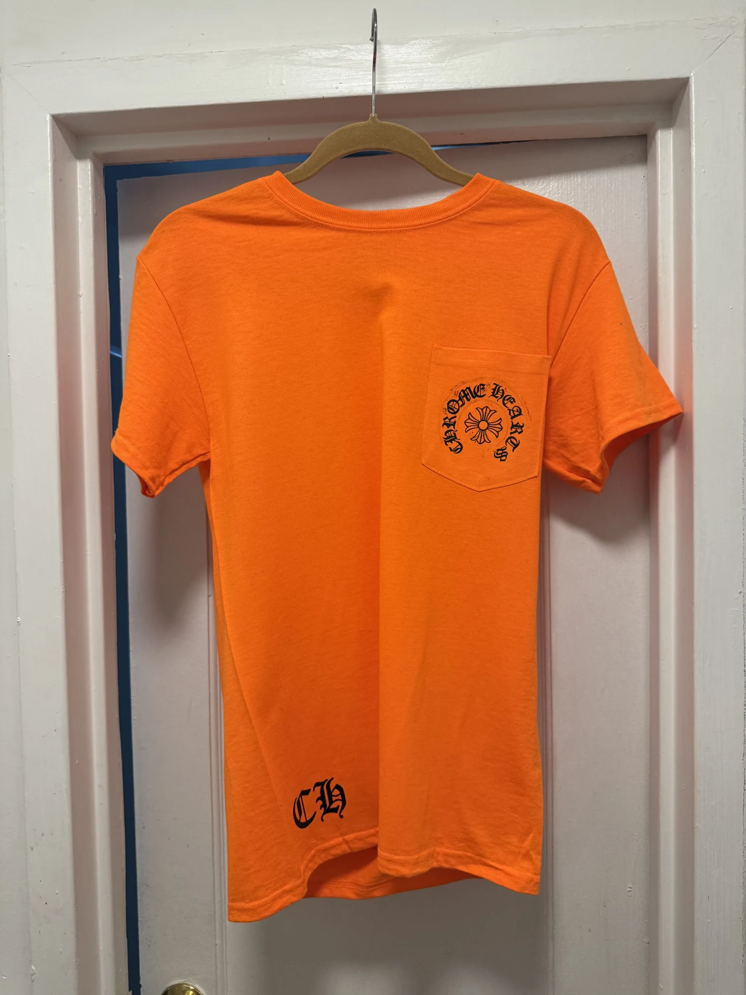 Orange Pocket Tee