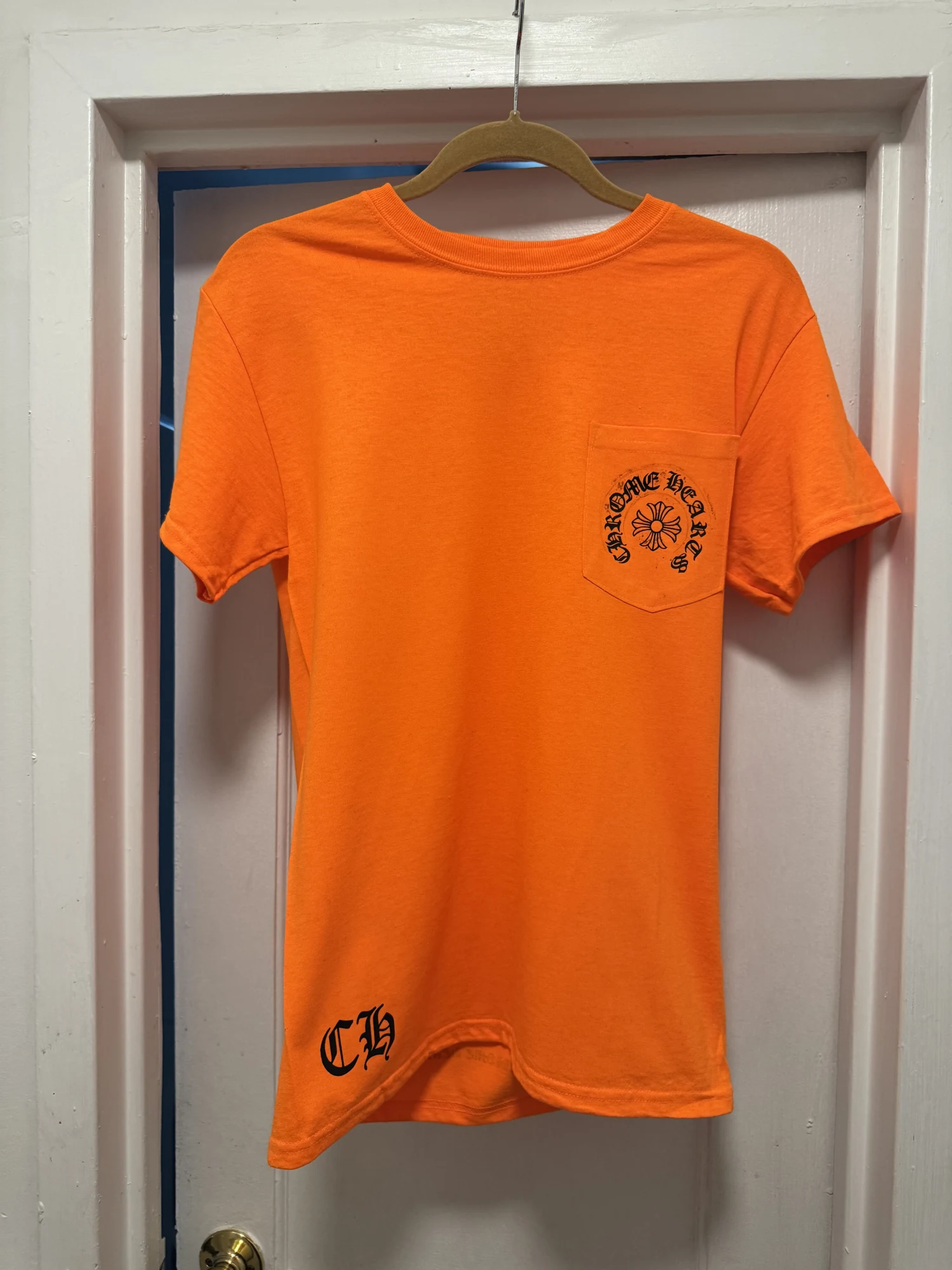 Orange Pocket Tee